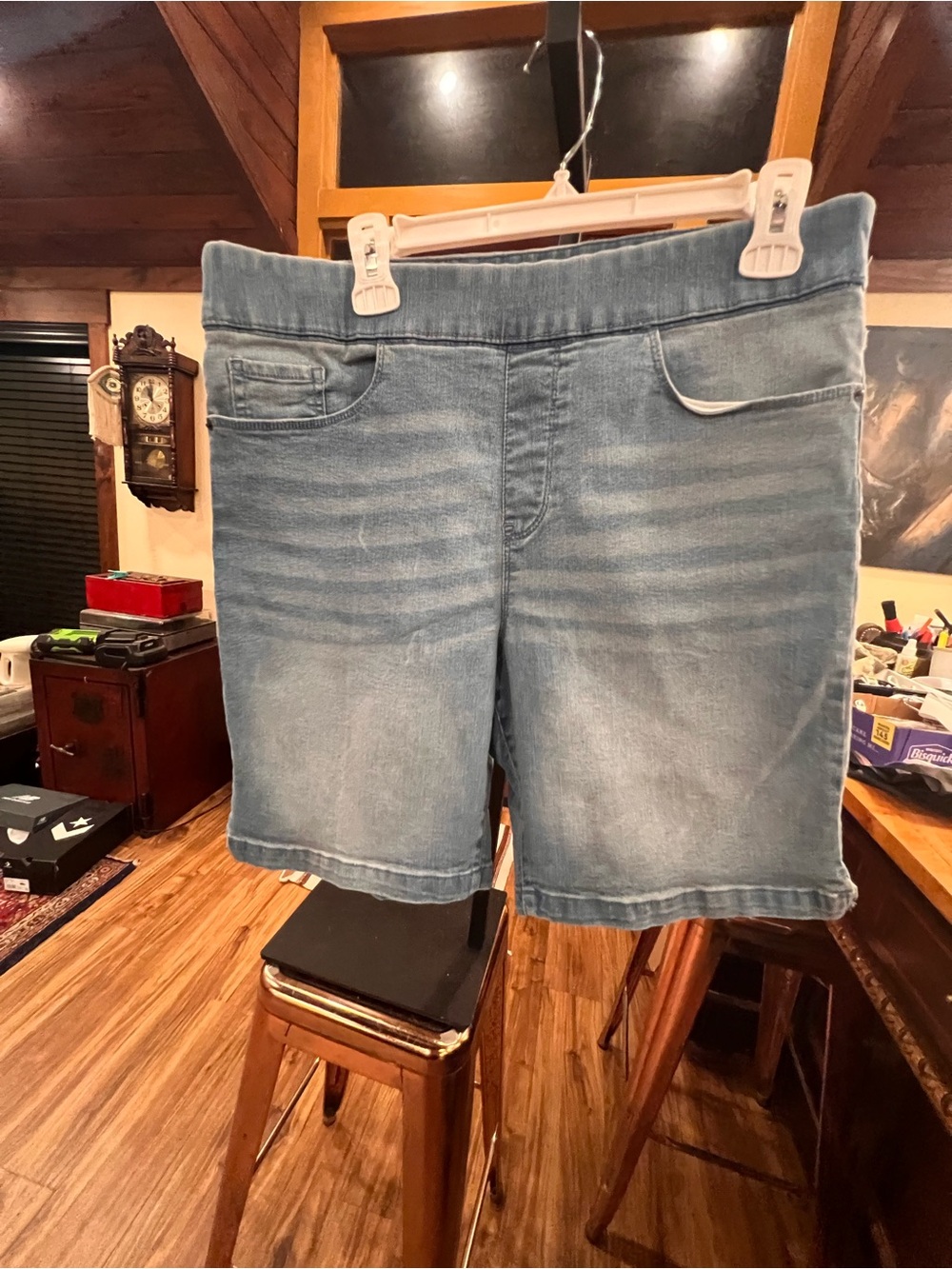 DKNY Light Blue Women's Denim Shorts